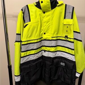 Lakeland High-Visibility Yellow and Black Jacket